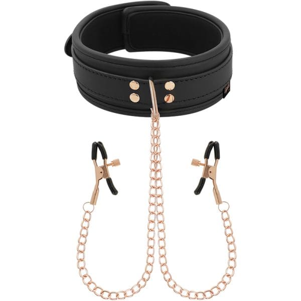 COQUETTE - CHIC DESIRE FANTASY NIPPLE CLAMP NECKLACE WITH NEOPRENE LINING 3